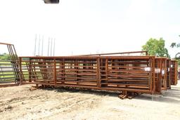 NEW 24' HEAVY DUTY 2 7/8 FREE STANDING CORRAL PANEL