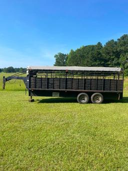 1994 CIRCLE W 20' GOOSENECK TRAILERVIN:1C9TB220XR11470502 CUTE GATE, WT:9760