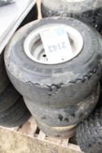 4 CT GOLF CART TIRES & RIMS 18X8.50-8