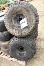 2 CT GOLF CART TIRES & RIMS 22X11.00-8