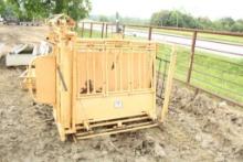 FOR-MOST BRAND CALF TABLE W/ 2 BOW GATES & 4CT CHUTE PANELS
