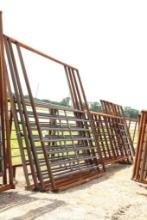 24' PANEL TOTAL-W/ 2 BUILT IN BOW GATES10'BOW GATE & 4' BOW GATE W/ 2-5/8'' PIPE FRAME