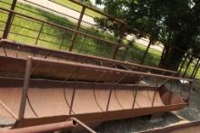 15' 6'' X 31'' STEEL FEED TROUGH