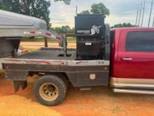 2014 DODGE RAM 3500, RUNSW/ DEWEZE BED- MODEL 578; SN: FB578V2 07A40SHOWING 154381 MILES, WT:14000