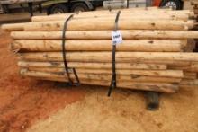 UNTREATED WOOD POSTASSORTMENT OF WIDTH AND LENGTHS, EST 58 COUNT