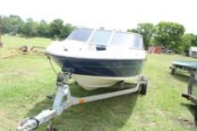 2010 BAYLINER BOAT 175, NEEDS A BATTERY, DS 18 STEREO SYSTEM, SN:BLBE08CVAOIO, SHOWING 90 HOURS