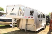 2014 FEATHERLITE 3 HORSE SLANT LOADVIN: 4FGB11827EC1321112 AXELS , EMPTY GWT-4600 LBS;