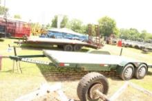14' W/2' DOVE & RAMP MAGNUM BRAND UTILITY TRAILER, 2 AXLE