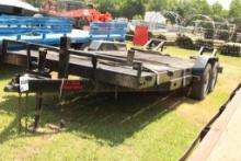 18' BUMPER PULL TRAILER W/ 5' RAMPS W/2' DOVE2 AXLES