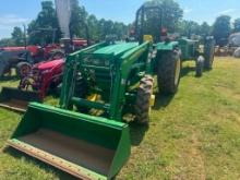 5065 E JOHN DEERE TRACTOR W/ 533 FRONTEND LOADERW/BUCKETSHOWING 1534 HOURS.SN: 1PY5065EABB004440