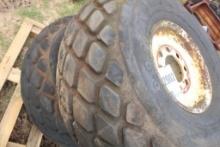 2CT TIRES & RIMS- 18.4-16.1