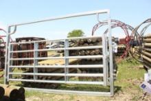 HD BOW GATE 12' W/ 2'' X 3'' SQUARE TUBING W/ ROUND TUBBING CENTERS