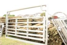 HD BOW GATE 12' W/ 2'' X 3'' SQUARE TUBING W/ ROUND TUBBING CENTERS