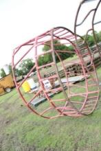 8' ROUND GAL. HAY RINGS- USED