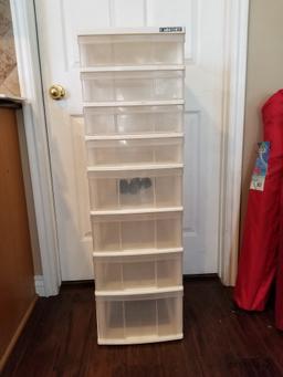 Iris Mini Chest 8 Drawer Plastic Storage Tower