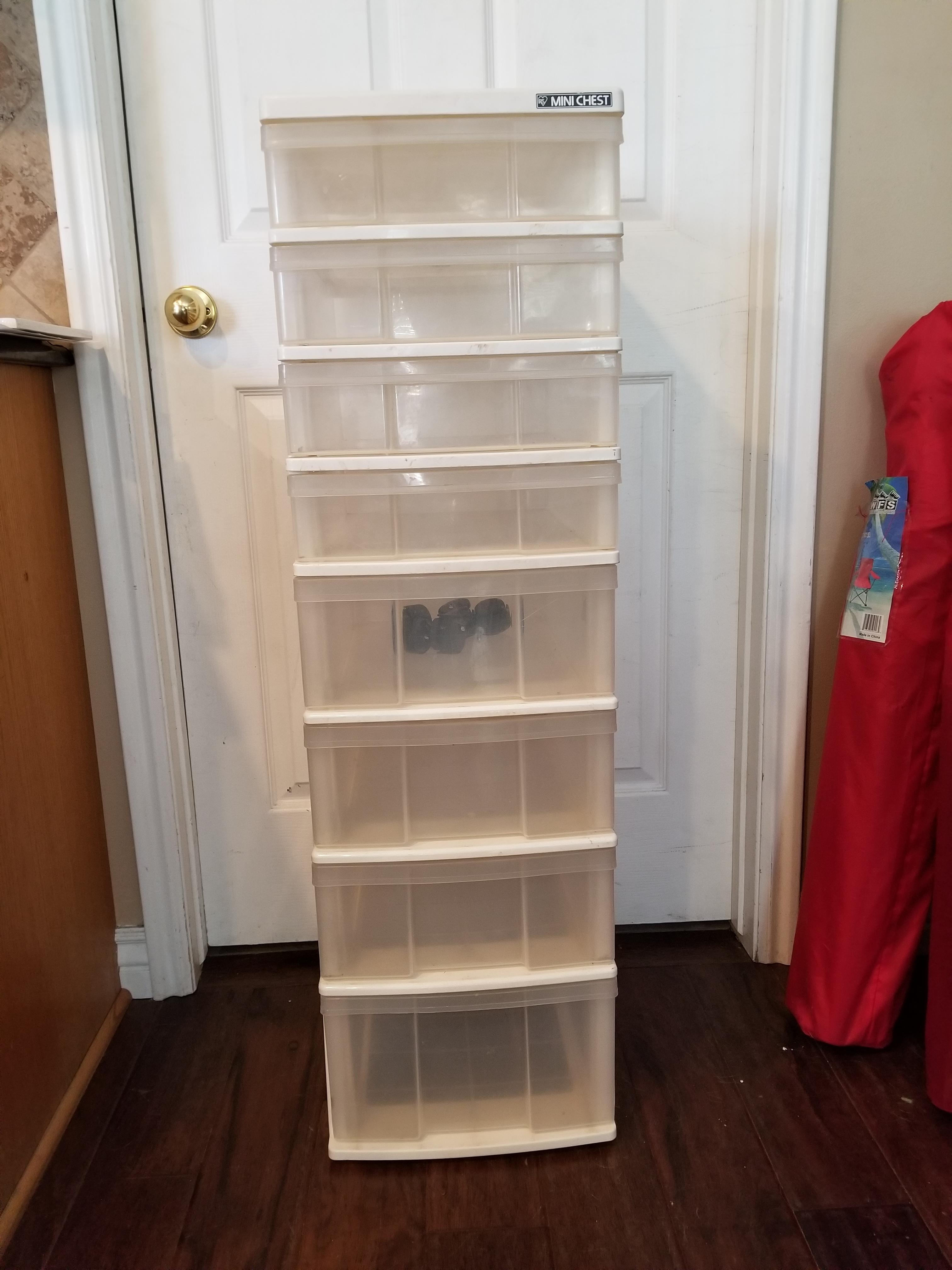 Iris Mini Chest 8 Drawer Plastic Storage Tower