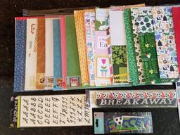 Scrapbooking Paper and Stickers: Valentines, St Patrick's Day, Easter, Soccer, and More