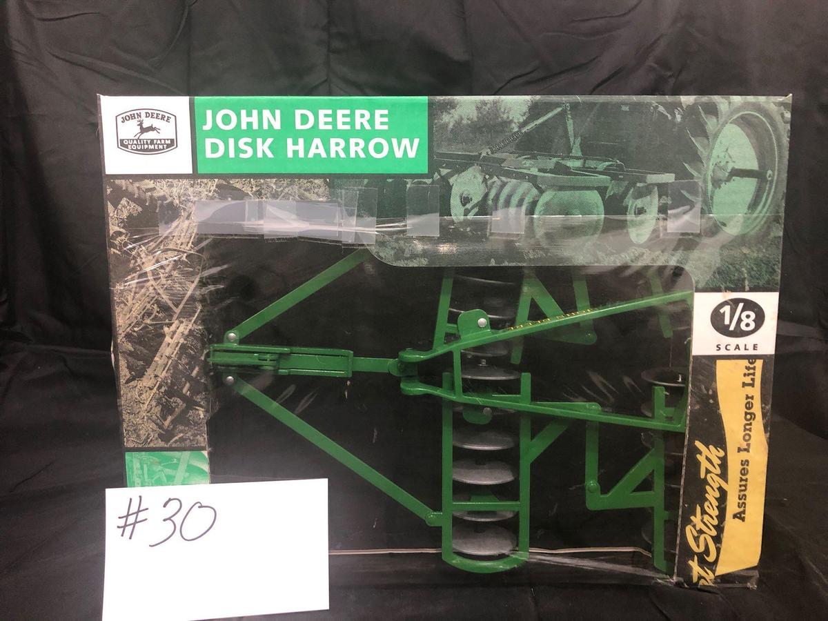 JD DISK HARROW 1/8 SCALE NIB