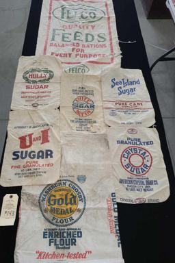SUGAR, FLOUR AND FEED CLOTH SACKS