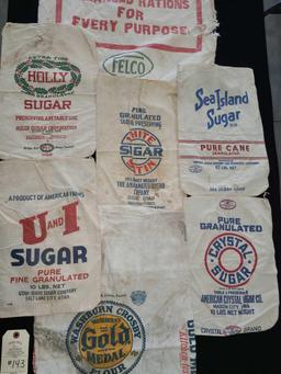 SUGAR, FLOUR AND FEED CLOTH SACKS