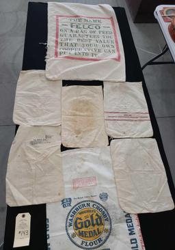 SUGAR, FLOUR AND FEED CLOTH SACKS