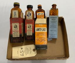 ANTIQUE MEDICINE BOTTLES WITH BOXES