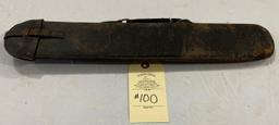LEATHER CIVIL WAR DOCUMENT AND MAP CARRIER