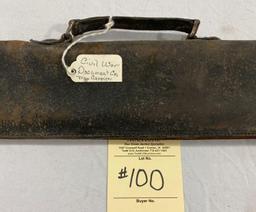 LEATHER CIVIL WAR DOCUMENT AND MAP CARRIER