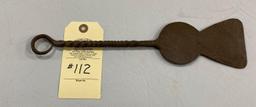 EARLY HAND FORGED SCRAPER/SPATULA WITH HANGER END