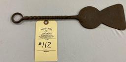 EARLY HAND FORGED SCRAPER/SPATULA WITH HANGER END