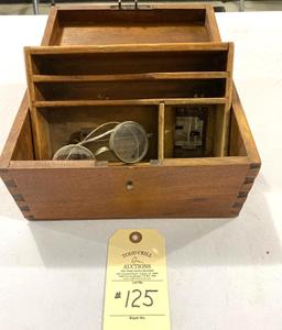 WOODEN DOVE TAILED BOX