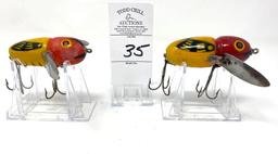 Two Heddon Crazy Crawler Lures