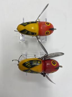 Two Heddon Crazy Crawler Lures