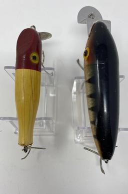 Two Wooden Vintage Fishing Lures