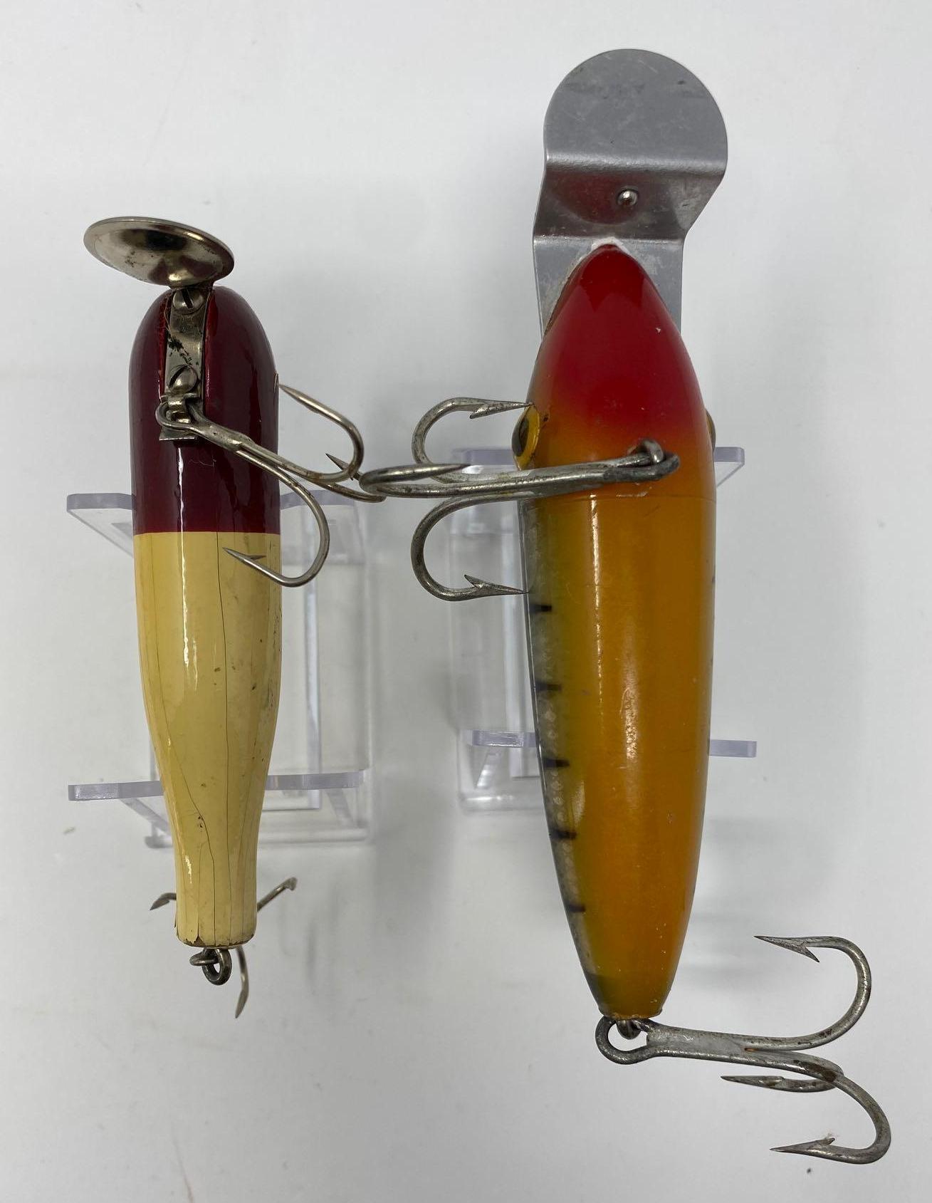Two Wooden Vintage Fishing Lures