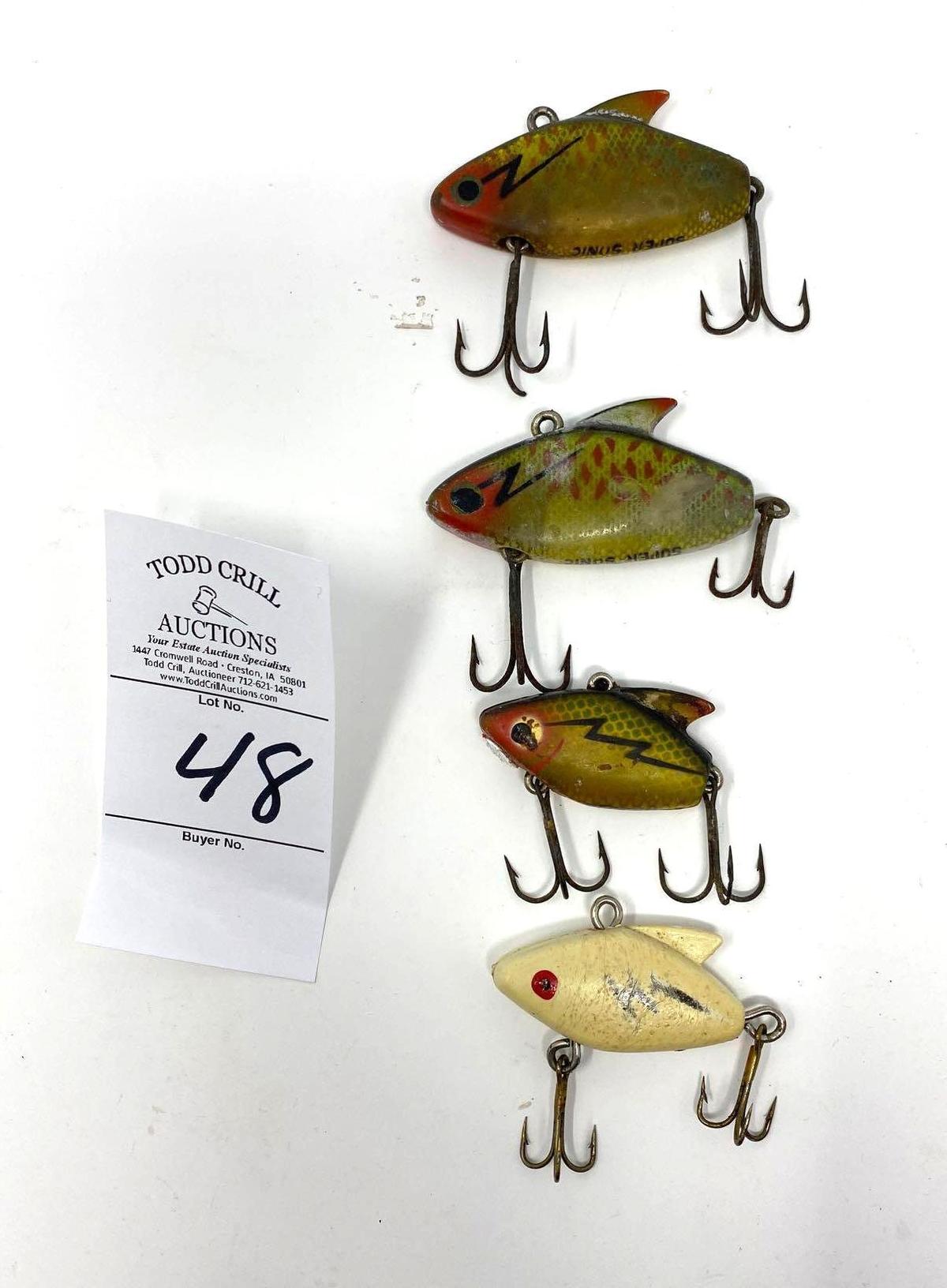 Four Vintage Fishing Lures