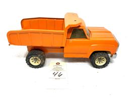 Vintage Tonka pressed steel orange dump truck