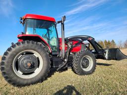 Case IH MX135 MFWD Tractor w/ Westendorf 550 Freedom Mount Loader