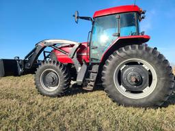 Case IH MX135 MFWD Tractor w/ Westendorf 550 Freedom Mount Loader