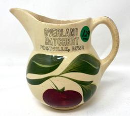 Overland Hatchery Postville, Iowa Watt pottery pitcher