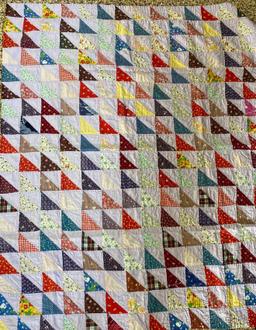 Two hand stitched quilts - one nursery rhyme