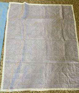 Two hand stitched quilts - one nursery rhyme