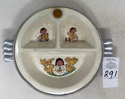 Two vintage Childs plates and cup