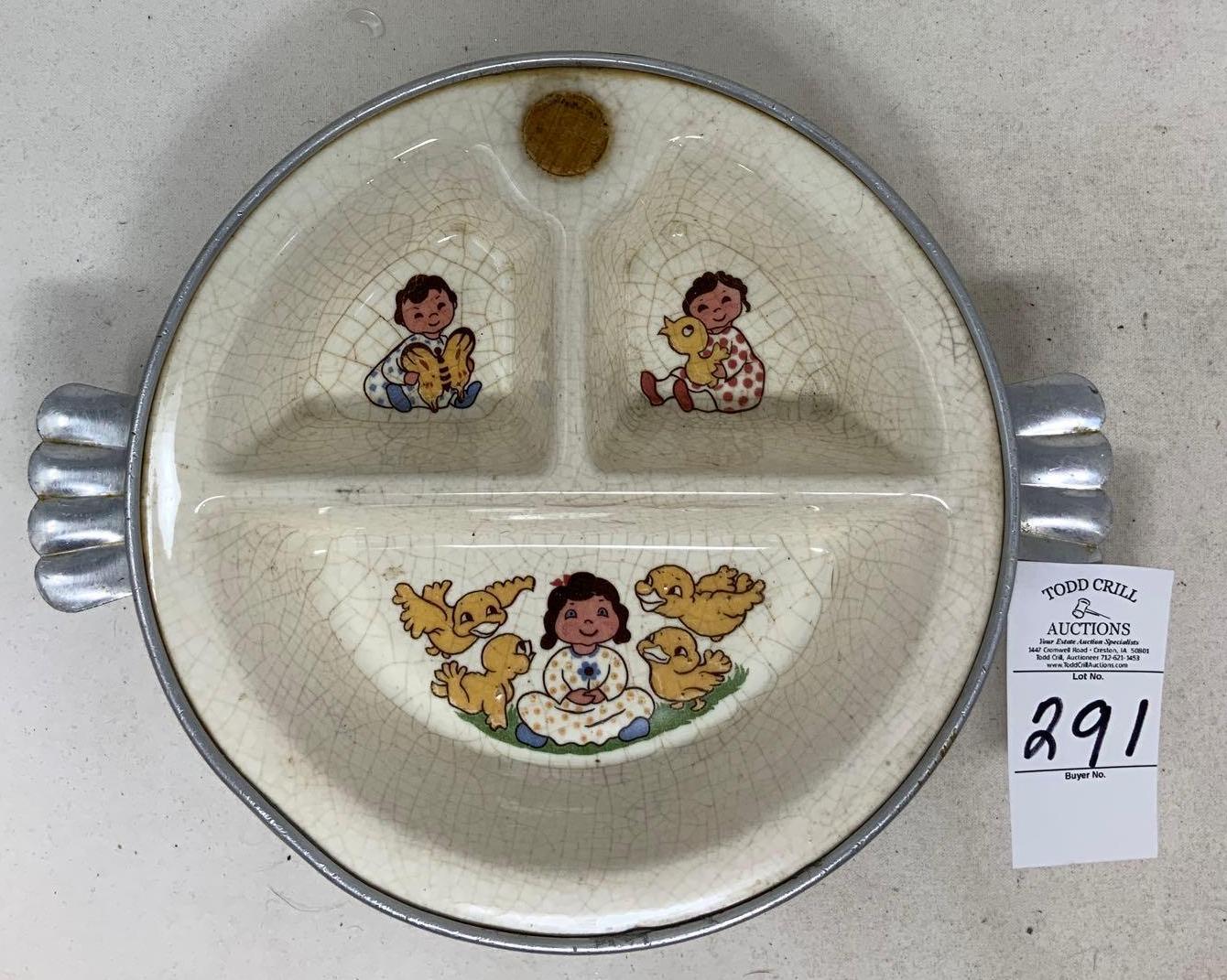 Two vintage Childs plates and cup
