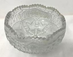 Antique cut glass candy dish