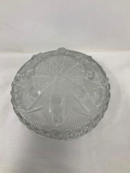 Antique cut glass candy dish