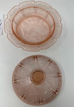 Antique cherry blossom, Jeanette Glass Co. pink depression, items