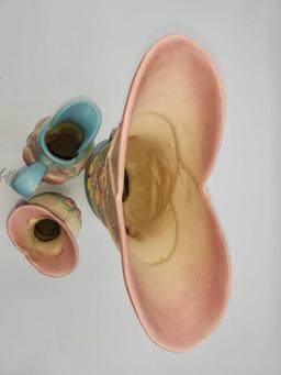Three Vintage Hull Art pottery pieces