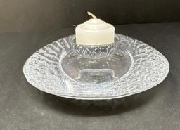 Orrefors Sweden signed crystal votive