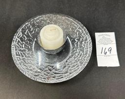 Orrefors Sweden signed crystal votive